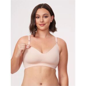 Momcozy Ultra soft Seamless Wireless Nursing Bra in Bundle of two size Medium
